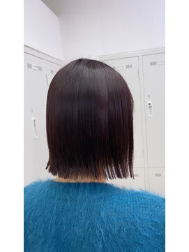 アッシュ 下北沢店(Ash) ぱつっとボブ×暗め暖色カラー