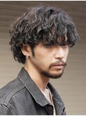 プードルパーマメンズマッシュハードスパイラルパーマウルフ韓国