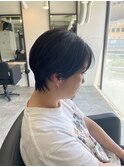 #黒髪#ボブルフ#ネビージュ#小顔#ワンレン