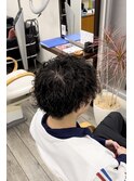 波巻きパーマ