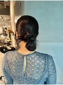 【シニヨン/カチモリ】/結婚式/二次会/同窓会/銀座/ヘアセット
