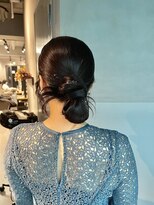 【シニヨン/カチモリ】/結婚式/二次会/同窓会/銀座/ヘアセット