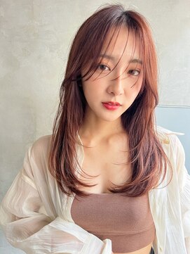 エイミー(Aimee) Aimee 町田　内巻きレイヤー×ピンクブラウン