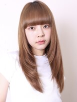 ヨファヘアー 岡本店(YOFA hair)&nbsp;似合わせカット小顔前髪ハイトーンレイヤーストレートロング1205