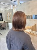 外ハネボブ×ピンクグレージュ^ ^