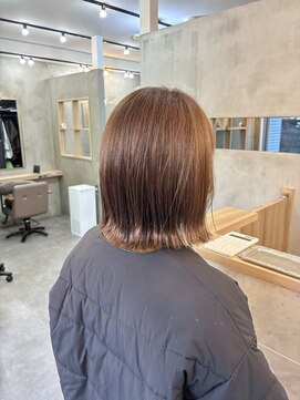 ノール 国分寺(Norl) 外ハネボブ×ピンクグレージュ^ ^