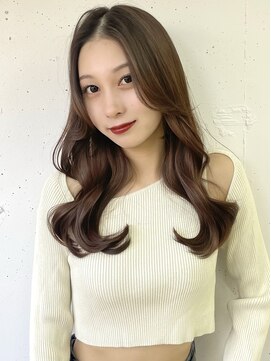 ヴェイン 渋谷(vain) ★くびレイヤーエモージュ黒髪グレーベージュレイヤーロング