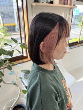 メロウ(mellow) インナーカラー×ピンク