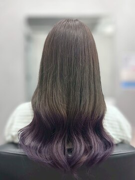 ファイブバイジエクト 堀江(FIVE by The Ect) グラデーションカラー/ラベンダー/裾カラー/髪質改善