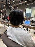 ストレート丸みボブ