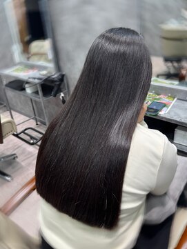 シエテ 津田沼(Siete) くびれヘア/アプリコットオレンジ/ハイライトカラー/津田沼