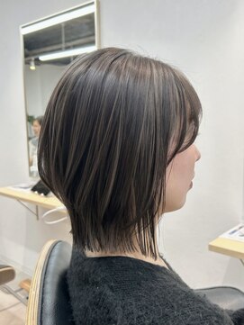 トト 船橋店(toto.) ◇ココアベージュ小顔オリーブグレークラゲヘアーショート[船橋]