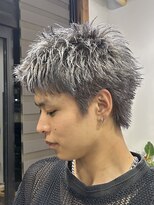 アトラクト バイ ラック 津田沼(Attract by LUCK) スパイキーショート/津田沼/メンズパーマ/ハイトーン/ブリーチ