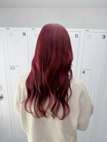 イロウ 山口どうもん店(IROW)&nbsp;巻き髪/レイヤーカット/赤髪/ブリーチなしダブルカラー