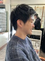 サロン ハナノ(Salon Hanano)&nbsp;メンズショート黒髪10代20代30代サイド刈り上げ