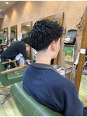 テーパーフェード×スパイキーショート