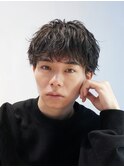 銀座ルーズショートパーマピンパーマメンズショート短髪刈り上げ