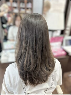 ヘアーショップ エヌアンドエー 幸手店(hairshop N&A) オリーブグレージュレイヤー