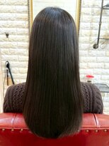 アトリエ ミム 二子玉川店(atelier mim) グレージュ 髪質改善 暗髪カラー ロングヘア トリートメント