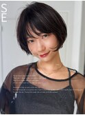 大人可愛い20代30代40代50代小顔ショートボブナチュラルショート