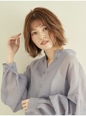 Aバング/クリアグレージュ/美フォルムショート【新宿/新宿西口】