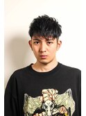 七三オールバックかき上げヘアコンマヘア14