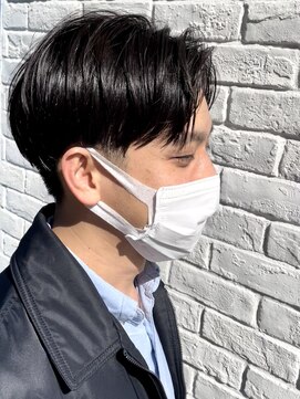 ソラ ヘアデザイン(Sora hair design) センターパートの大人2ブロック