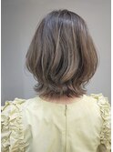 #白髪染め グラデーションカラー くびれボブ#