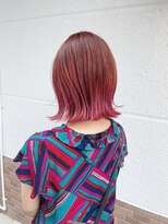 ヘアースイッチ(HAIR SWITCH)&nbsp;切りっぱなしボブ×チェリーピンク