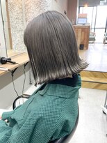 アンジェリカ 広島駅前店(ANGELICA)&nbsp;【橋上　京之】グレージュ　切りっぱなしボブ