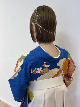 ラクス(Laks) ボブ×水引、金箔