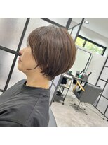 ピックアップ(ｐｉｃｋ ｕｐ)&nbsp;白髪ぼかし丸みショート　ミセス　髪質改善　　ボブ