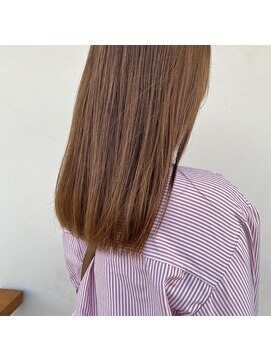 アウラヘアーサロン(aura hair salon) ナチュラルミルクティー×ブリーチ無し