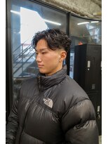 スレイ 西宮(SLAY)&nbsp;波巻きハイライトアップバングツーブロックマッシュ