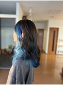・インナーカラーブルー・