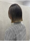 切りっぱなしボブ×エンドカラー