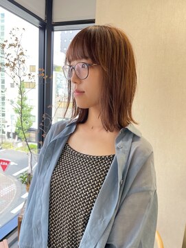 キジ(kiji) ボブ / ブリーチなしカラー / 鎖骨ボブ〔久屋大通/久屋/丸の内〕