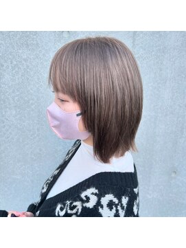 アカヒゲ 新札幌店(AKAHIGE) 透明感ハイトーン♪ミルクティーベージュ