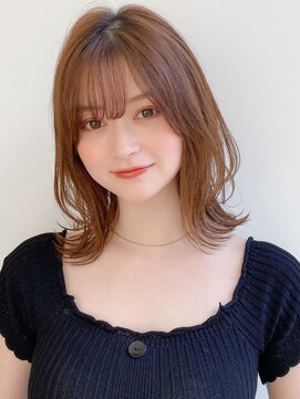 エトラ 渋谷店(etora) 前髪 外ハネボブ ワイドバング イメチェン 美髪"