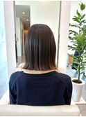 切りっぱなし外はねボブ