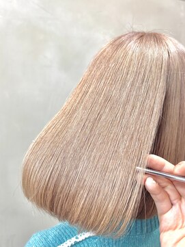 ファビ 渋谷(Fab) くびれヘア/暗めカラー/アプリコットオレンジ/縮毛矯正