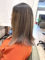 ルーナヘアー(LUNA hair)&nbsp;バレイヤージュグラデーション アンブレラカラー ブリーチ 30代