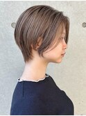 ボブウルフハッシュカットショートウルフボブ小顔カット