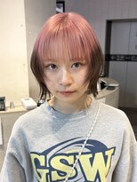 アルバム 池袋(ALBUM) ミディアム顔周りレイヤーおくれ毛前髪カット_F30651