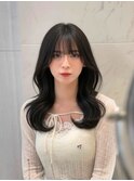 黒髪/クラゲヘアー/オリーブグレー/小顔/ココアベージュ/渋谷