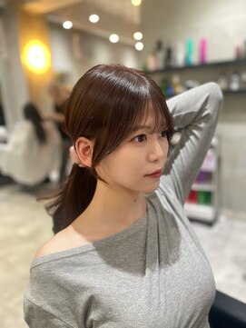 アルーシェ 新宿店(Alushe) 結んで可愛い顔周りカット