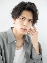 トニーアンドガイ メン 与野駅前店(TONI&GUY MEN)&nbsp;カジュアルシャドウパーマ暗髪センターパートショートf与野