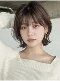 【ブルベ夏20代】オリーブグレージュボブ