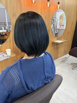 シャングリラアネックス 門真市駅前店(SHANGRH-LA annex)&nbsp;艶ボブ × ブルーブラック