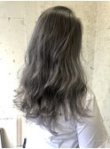 ハイライト/バレイヤージュ/グラデーション/グレー系 担当　夕島